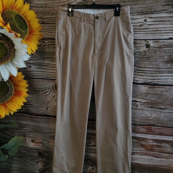 "Roundtree & Yorke" men's pants Size: 34X32 tan Pre-owned - Picture 1 of 5